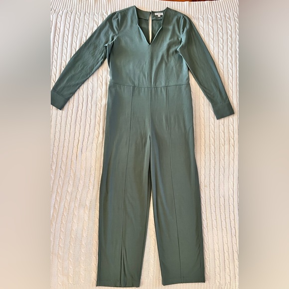 NWOT BILLY REID Small Forest Green Long sleeve Jumpsuit - Picture 5 of 12